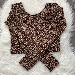 Brand new American apparel cheetah print crop top